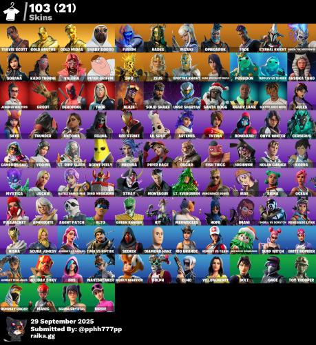 حساب ترافس سكوت + مايدس + 103 سكن