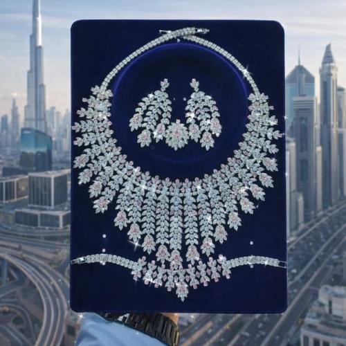 طقم زركون فرنسي