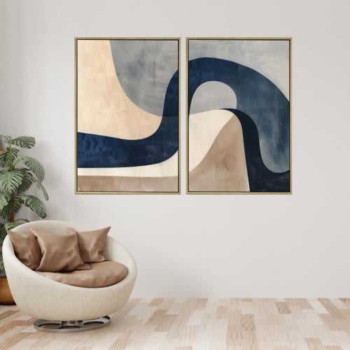 لوحة ثنائية تصميم عصري