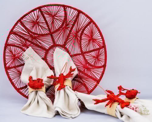 سلة متعددة الاستخدام - أحمر