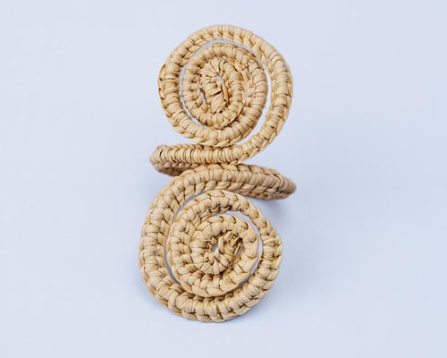 حلقة منديل حلزوني - بيج