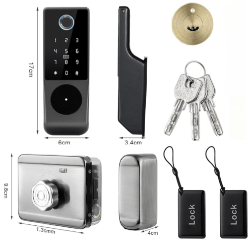 قفل الباب الخارجي الذكي