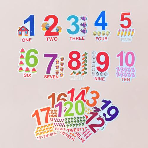 وسائل تعليمية للأرقام الإنجليزية 1-20