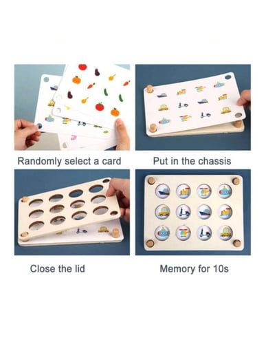 لعبة الذاكرة لمطابقة الصور المتنوعة تساعد على التف...