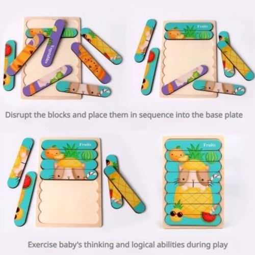 بازل تركيب صورتين مختلفتين في لوحة خشبية واحدة ( ب...