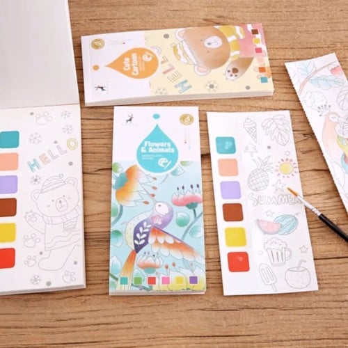 دفتر التلوين المائي 2في1