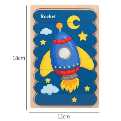 بازل تركيب صورتين مختلفتين في لوحة خشبية واحدة ( ب...