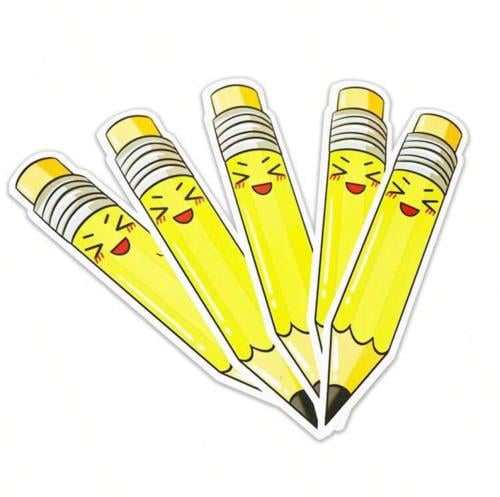 5 لوحات على شكل قلم ذو وجهين قابلة للكتابة والمسح...