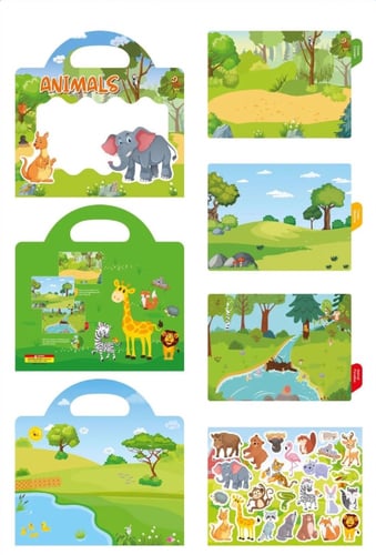 حقيبة عالم الحيوان البري و البحري لوحات ضد الماء و...