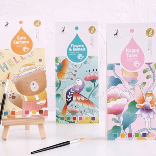 دفتر التلوين المائي 2في1