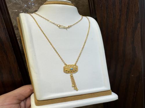 عقد بحريني عيار ٢١ فيروزي