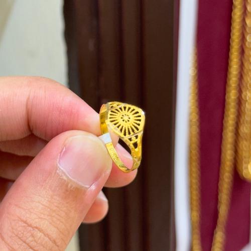 خاتم ذهب عيار 21