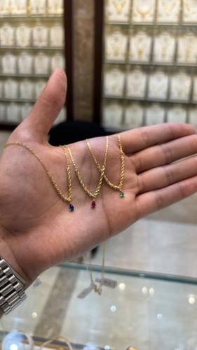 عقود سولتير ذهب عيار 18