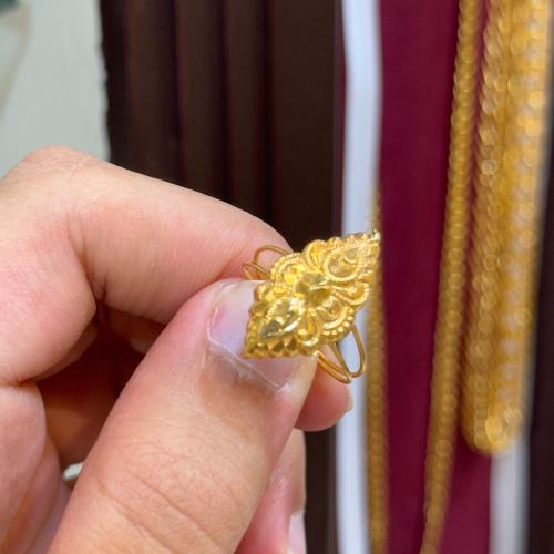 خاتم ذهب عيار 21