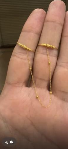 خاتم دبل عيار ٢١ وزن ١.٨٠