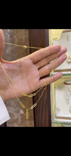 عقد دورين ذهب عيار ٢١