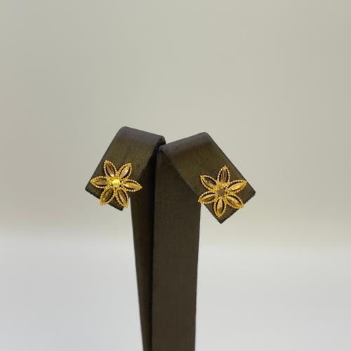 حلق غصن الزيتون عيار 21