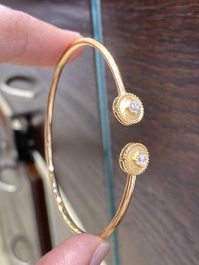 سواره ذهب رزو قولد عيار ١٨ مقاس ١٦. ١٧