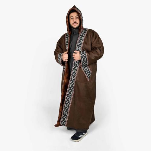 فروة سدو مخمل قبوع بني