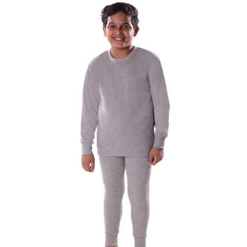 دروش بيجامه ولادي شبابي كم طويل رصاصي