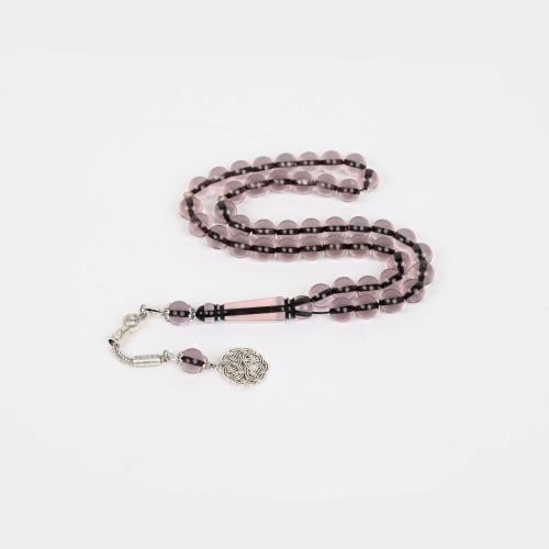 سبحة بكلايت تمليكة - رصاصي شفاف