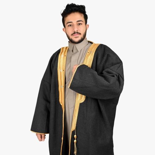 فروه بشت وبر زري أسود