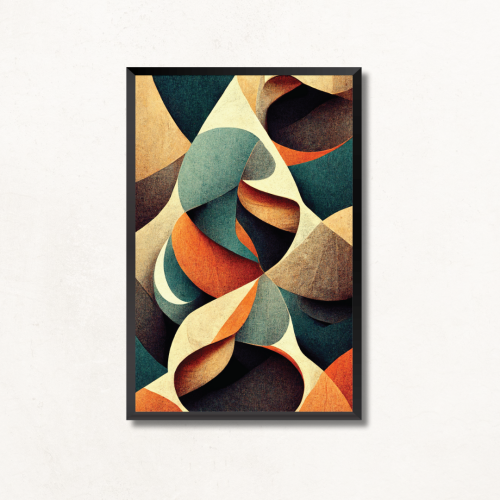 لوحة جدارية تجريدية