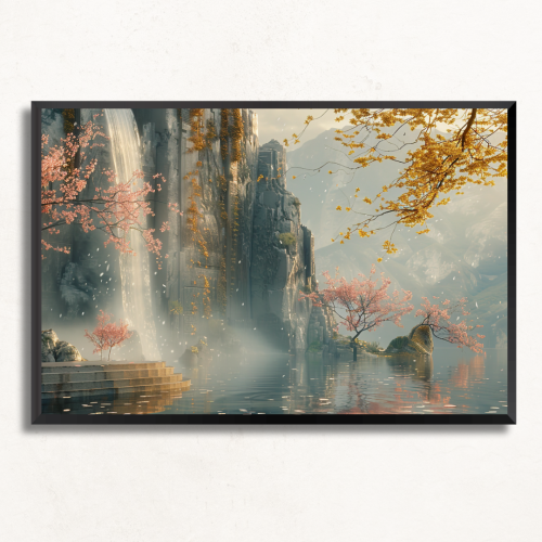 لوحة جدارية طبيعة واشجار