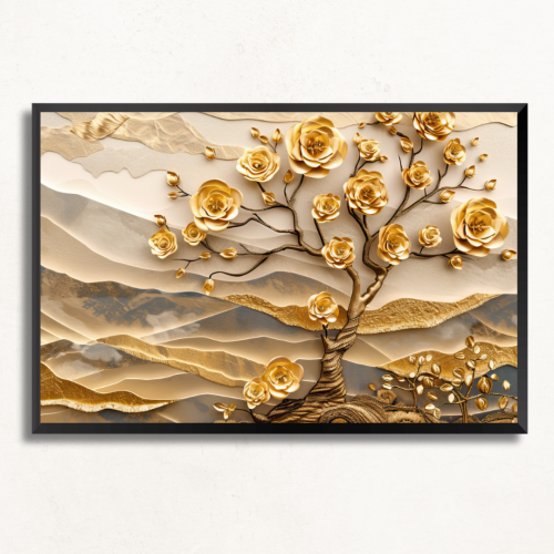 لوحة جدارية طبيعة واشجار 3D مطبوعة