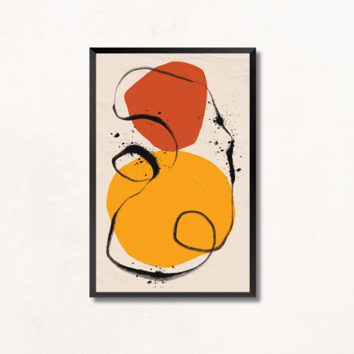 لوحة جدارية تجريدي