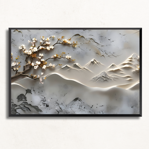 لوحة جدارية طبيعة واشجار 3D مطبوعة