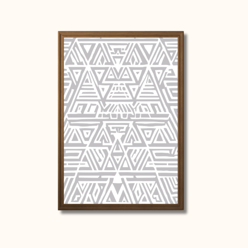 لوحة تجريدية هندسية