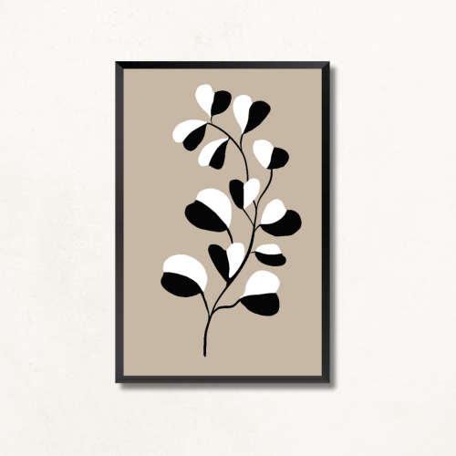 لوحة جدارية تجريدية شجر