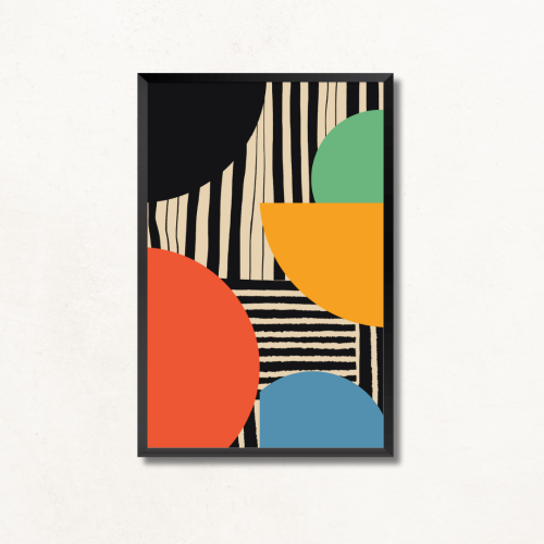 لوحة جدارية تجريدية