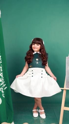فستان بناتي لليوم الوطني