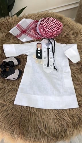 طقم ثوب اطفال للعيد