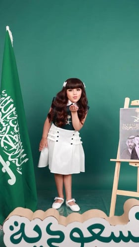 فستان بناتي لليوم الوطني