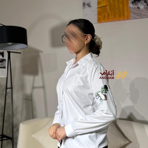 قميص تطريز الكتف حسب الطلب