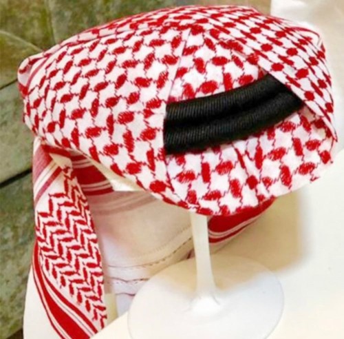 شماغ مع عقال مخيط للاطفال