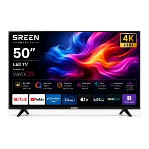 شاشة 50 بوصة سرين سمارت LED UHD WEB OS - SRET-50S4...