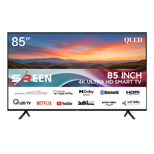 شاشة سمارت 85 بوصة سرين QLED UHD 4K SMART