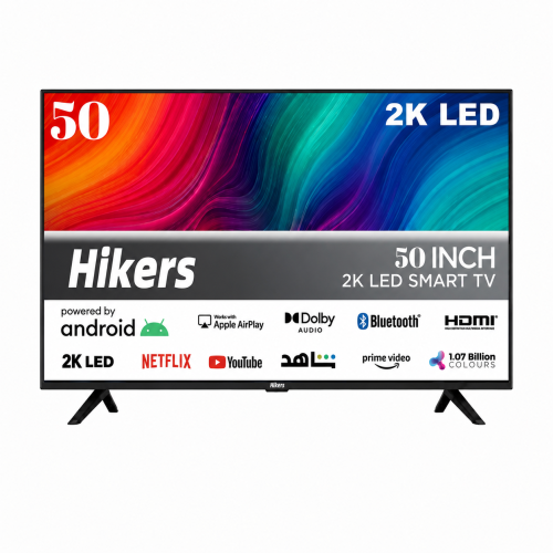 شاشة سمارت 50 بوصة هايكرز اندرويد LED UHD 2K