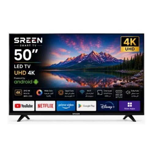 شاشة سمارت 50 بوصة سرين اندرويد LED UHD 4K - SRET-...