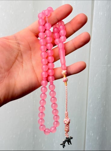 مسباح نسائي لون وردي كركوشة تفصال - الفهد -