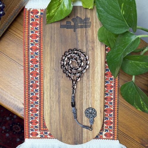 مسباح فاتوران أسود شفاف مع طربزونة نحاس