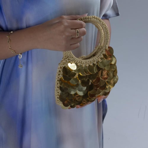 Glowy Purse | شنطة ترتر ذهبي