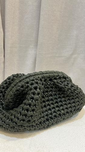 green matte clutch