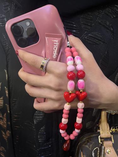 Pink Phone Charm | تعليقة جوال وردية
