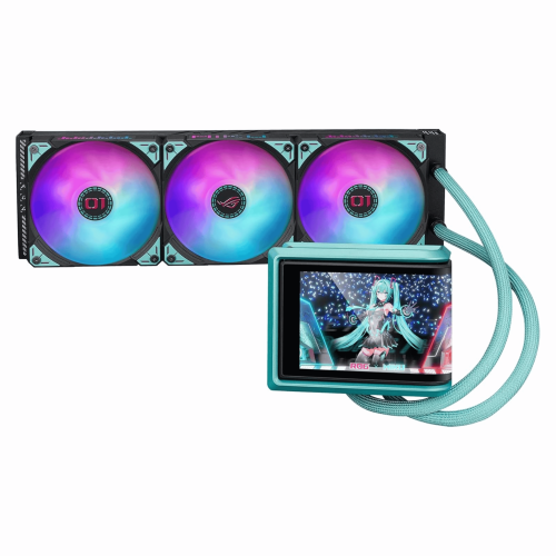 مبرد مائي نسخة هاتسون ميكو من اسوس روج ريو - ASUS ROG RYUO IV 360 ARGB Hatsune Miku Edition