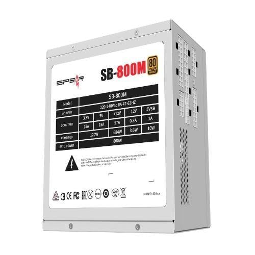 مزود طاقة سبير 800 واط برونزي - أبيض | SPEAR SB800...